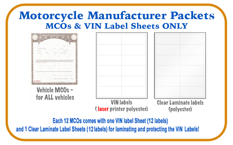 Motorcycle Manufacturer Materials Kits